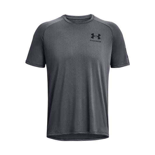 UNDER ARMOUR Tech Freedom Short Sleeve T-Shirt pitch grey
