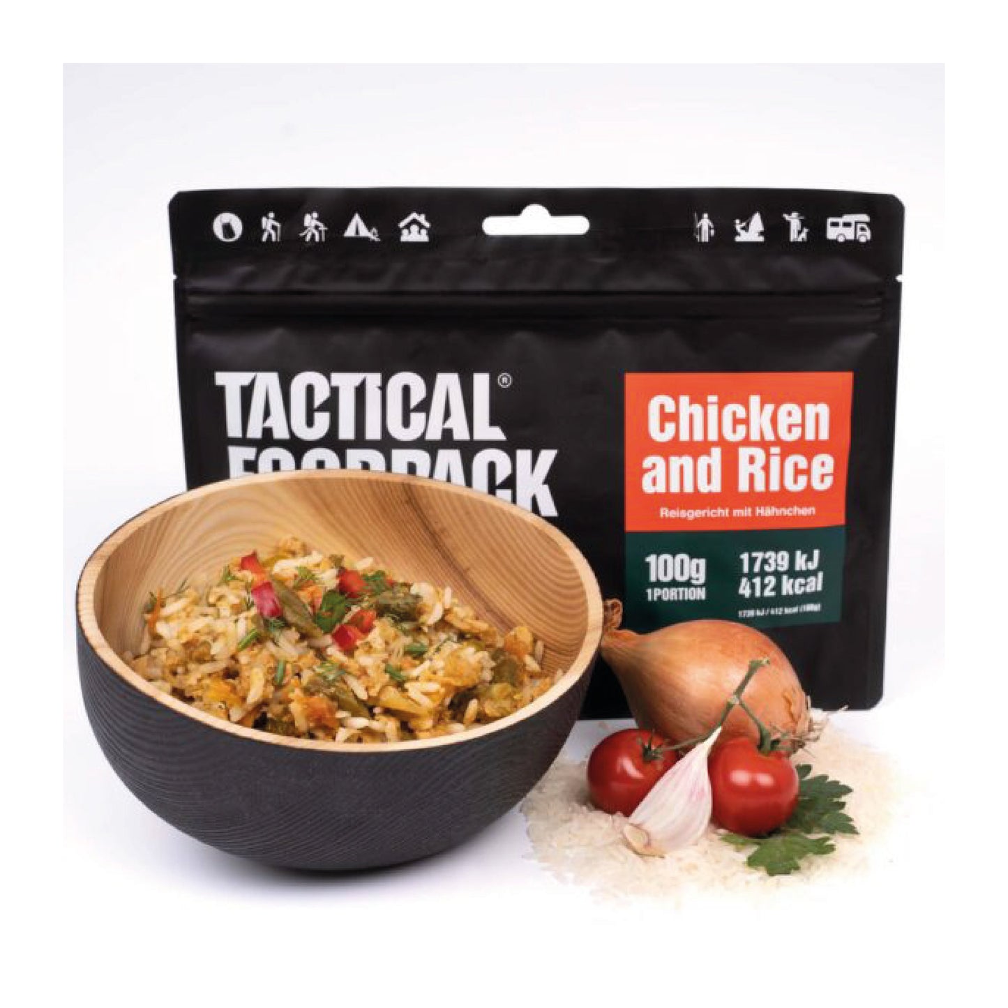 TACTICAL FOODPACK® Reisgericht mit Hühnchen 100g
