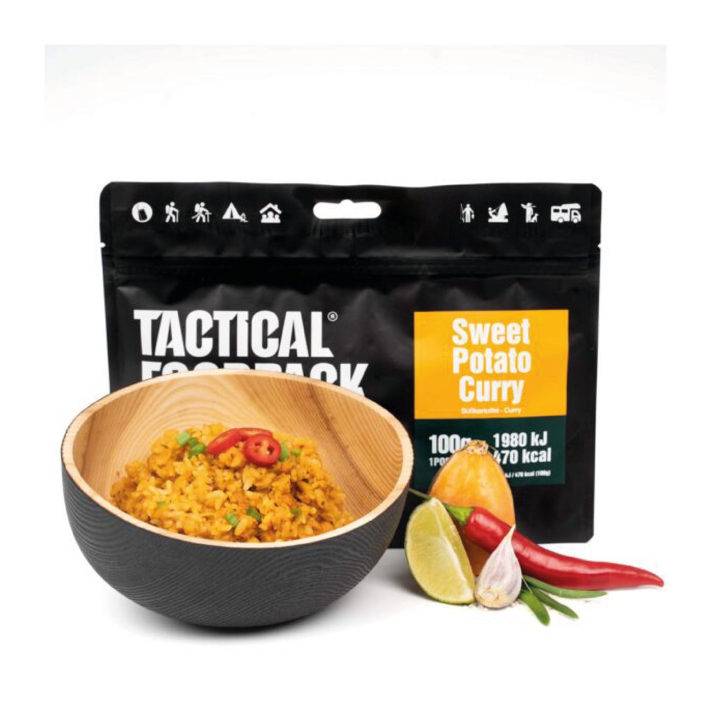 TACTICAL FOODPACK® Süsskartoffel – Curry 100g