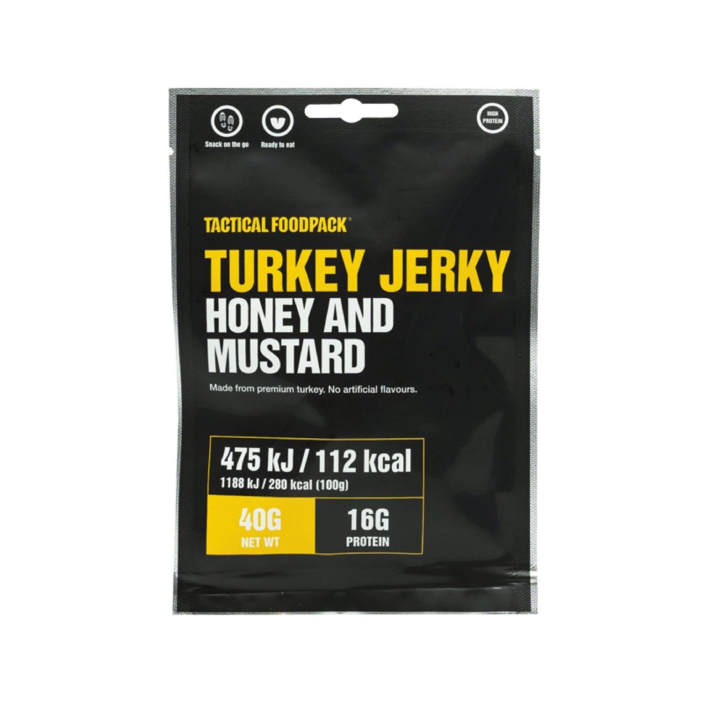 TACTICAL FOODPACK® Turkey Jerky Honey and Mustard 40g